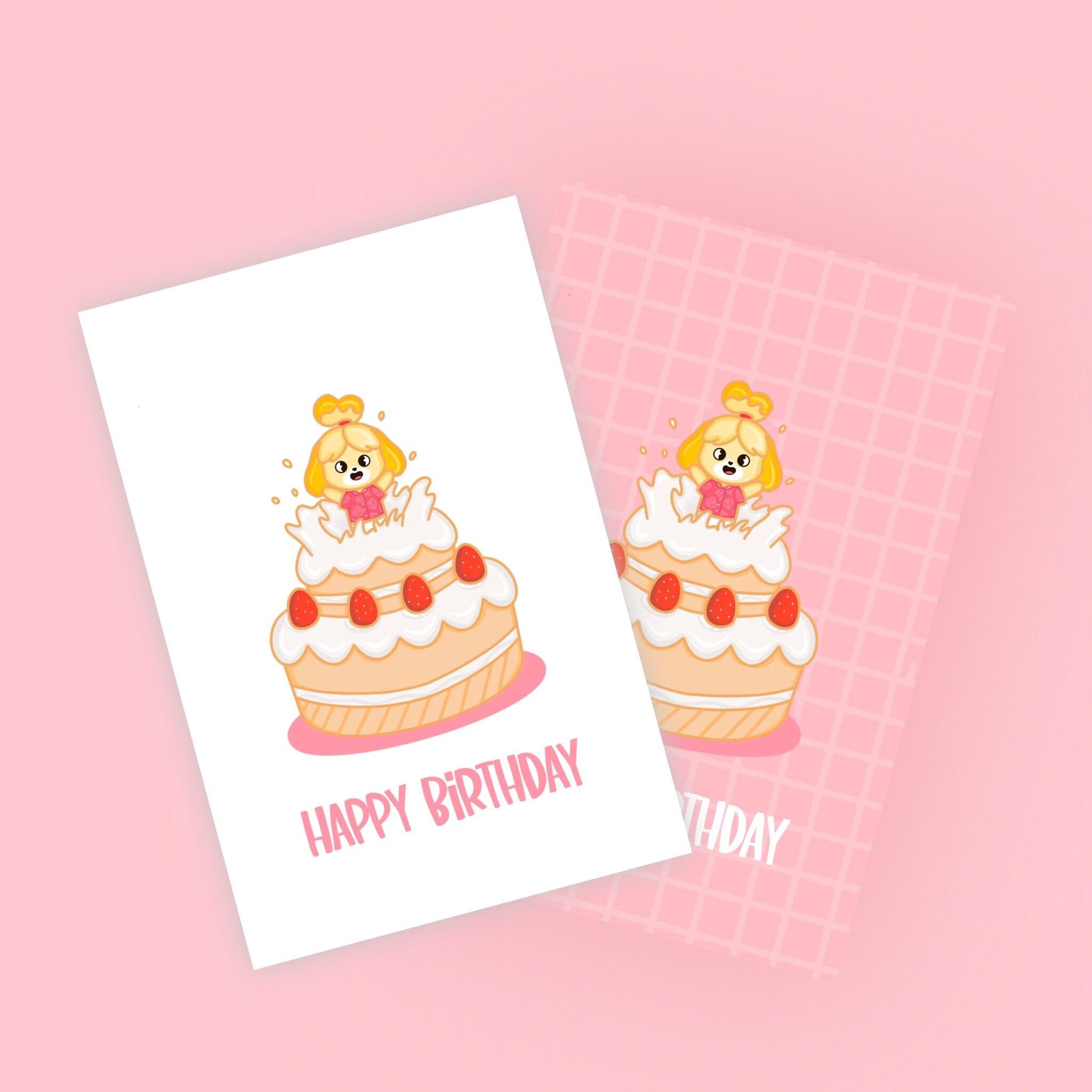 Animal Crossing Birthday Card Printable