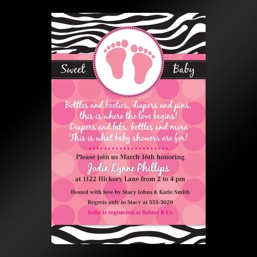 Animal Print Invitations