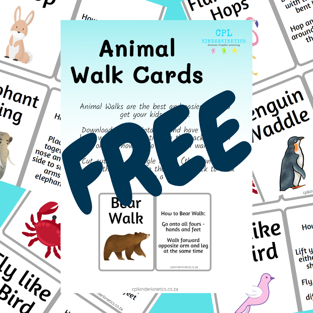 printable animal walk cards