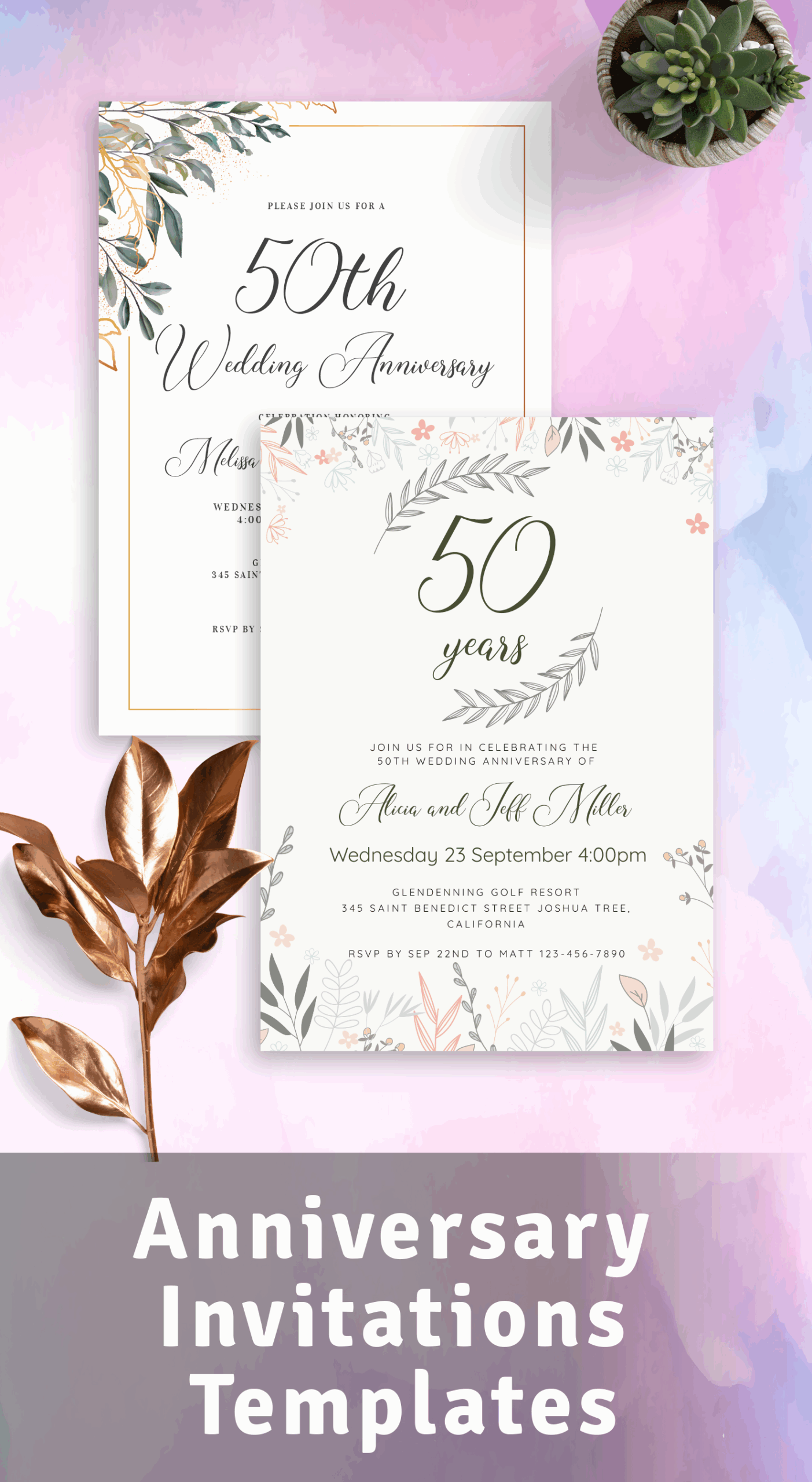 Anniversary Invitation Templates