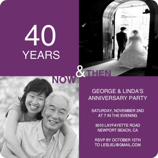 Anniversary Invitations Templates Free