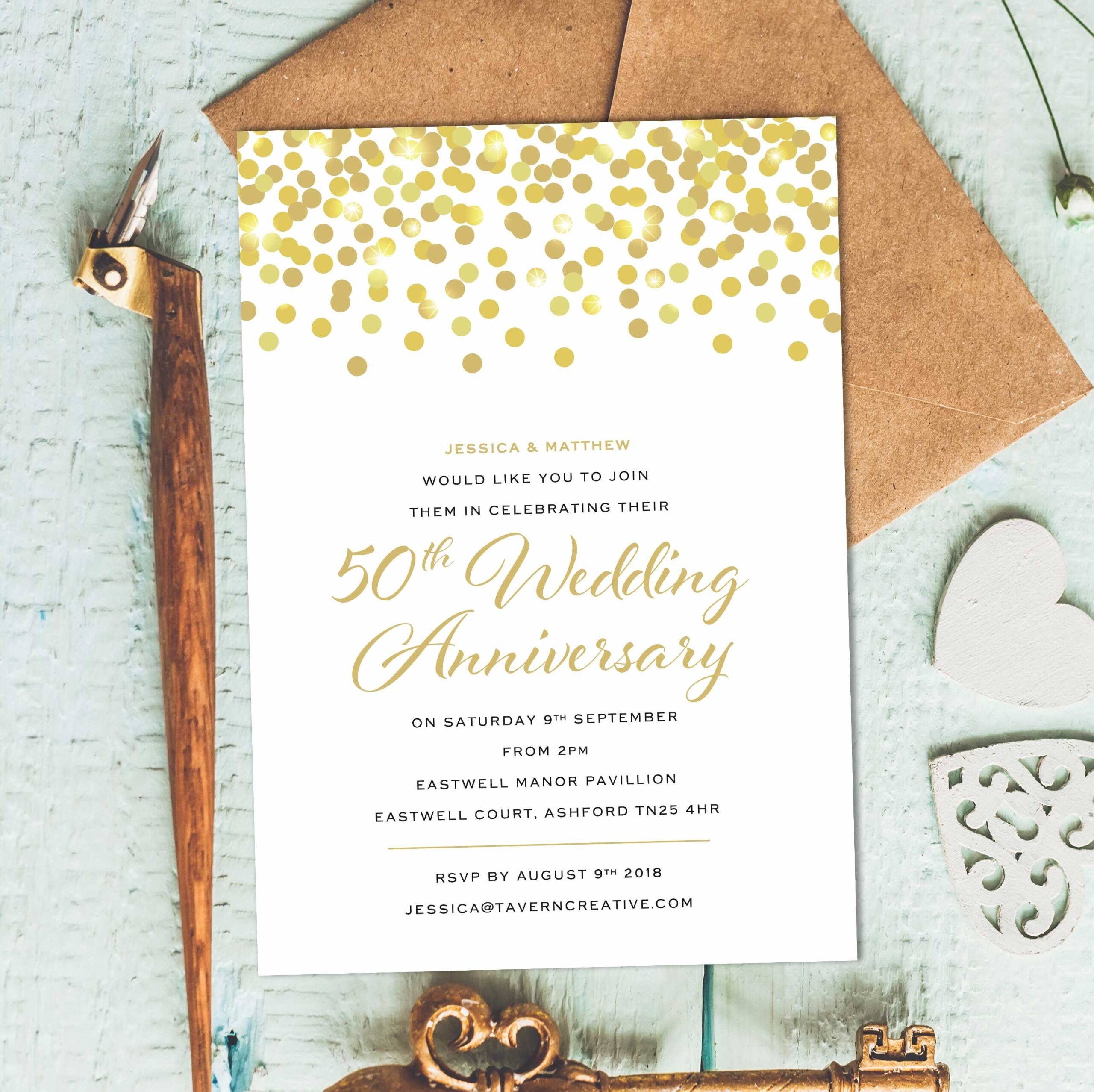 anniversary party invitations templates free