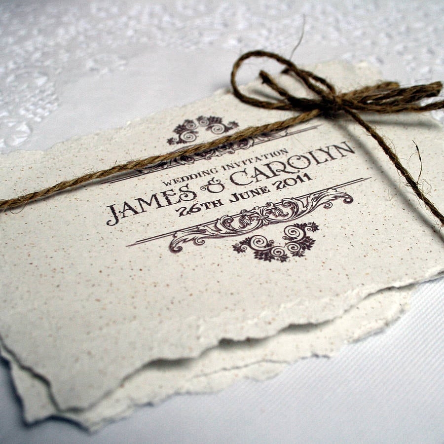 Antique Wedding Invitations