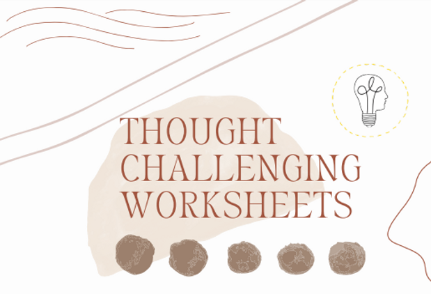 Anxiety PTSD CBT Worksheet Bundle CBT For Adults Cognitive