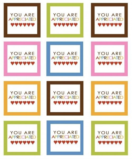 Appreciation Cards For Employees Printable Printable Sight Words List