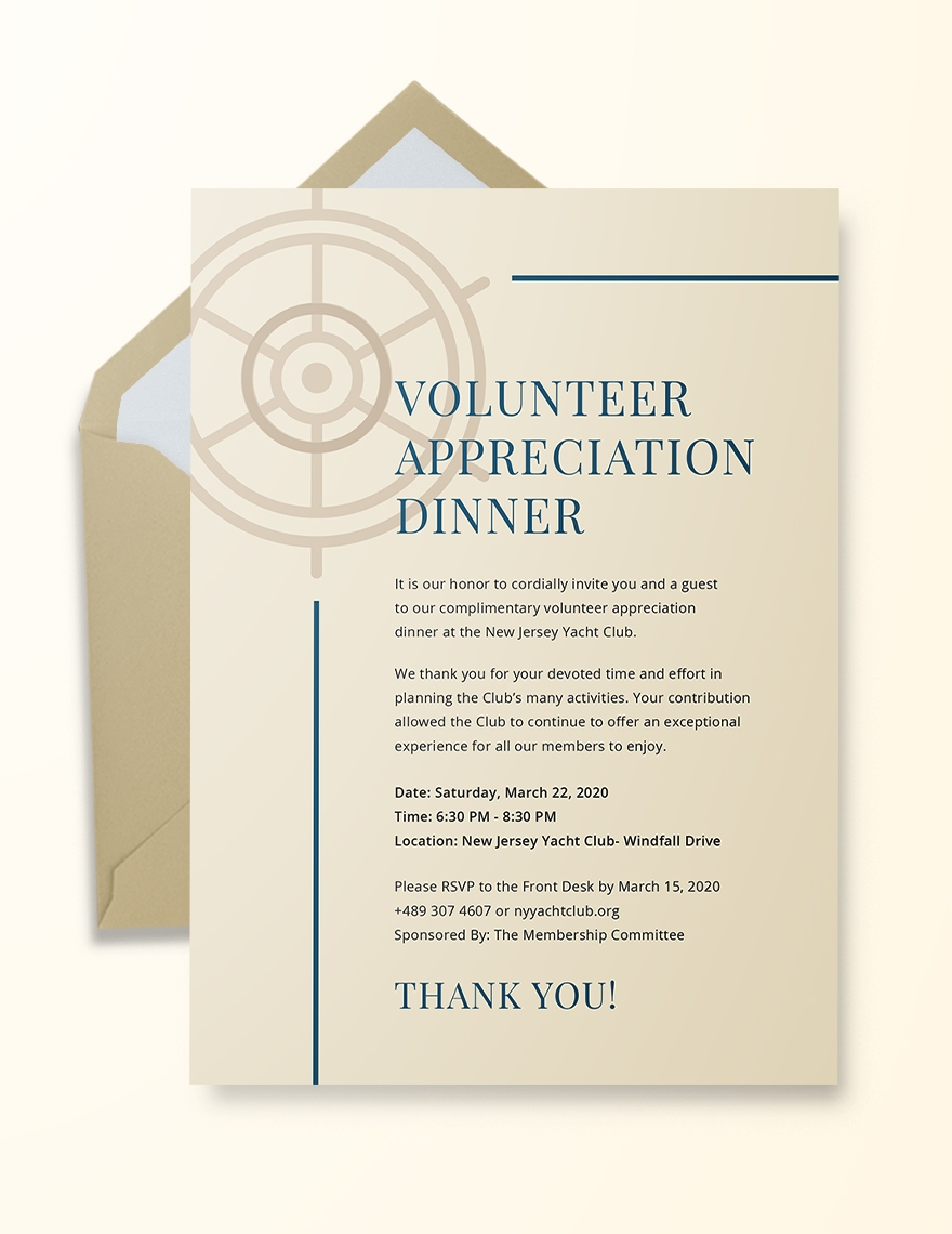 Appreciation Dinner Invitation Template In Illustrator Pages PSD