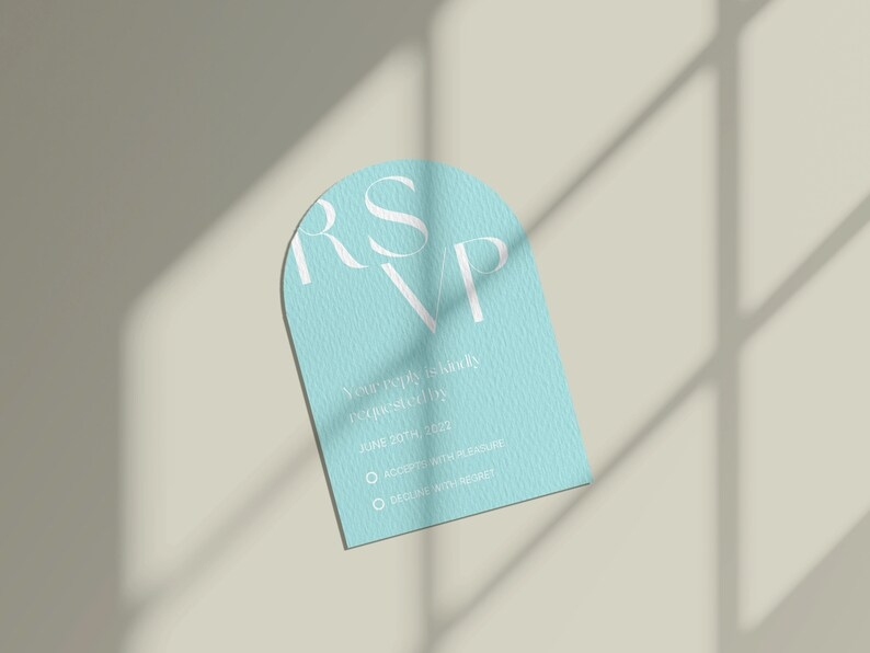 arch wedding invitation template