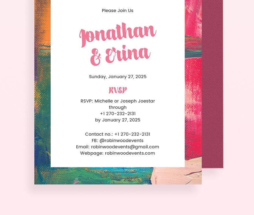 Art Deco Wedding Invitation Template In Pages PSD Publisher 