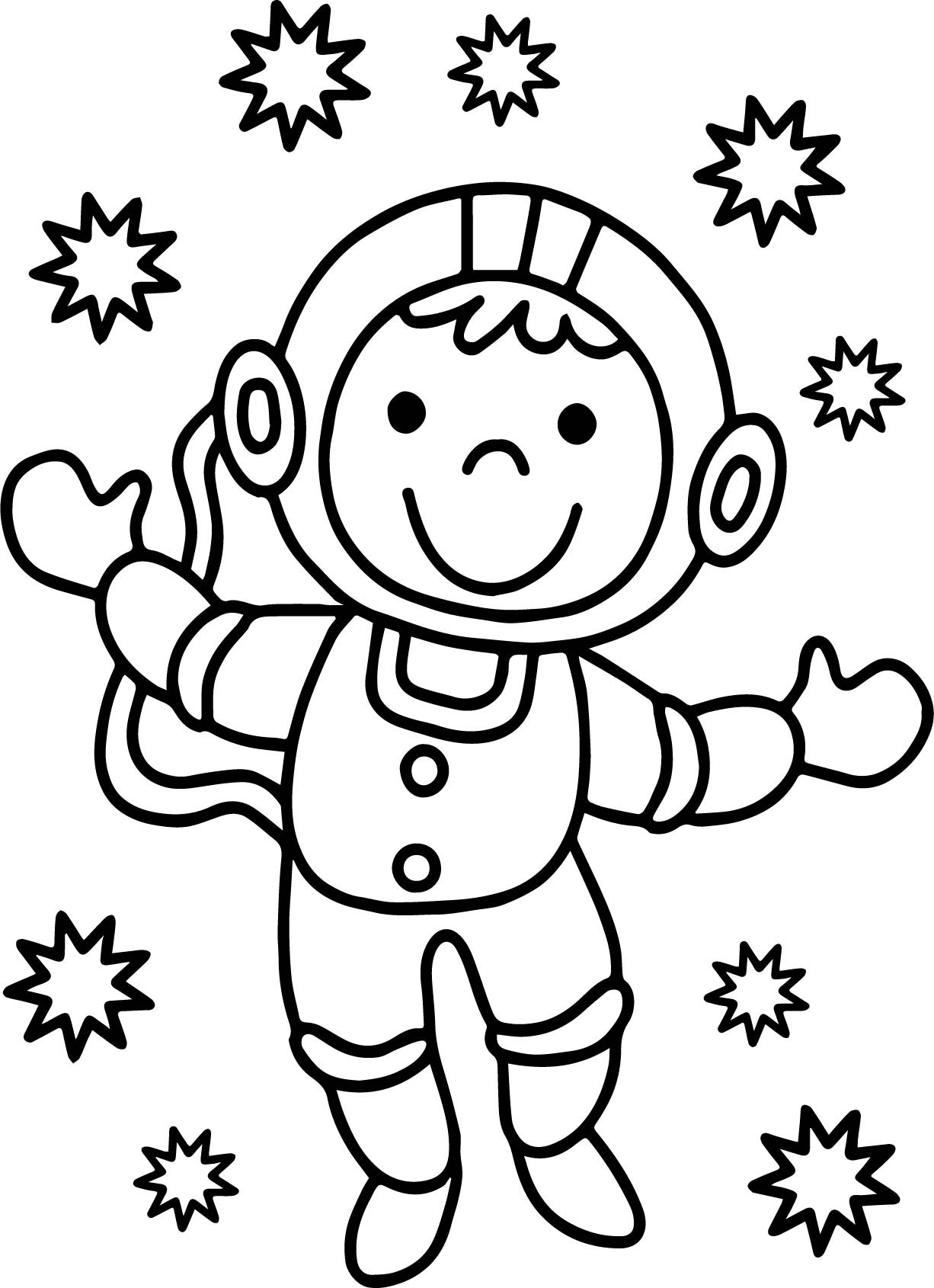 Coloring Pages Astronaut