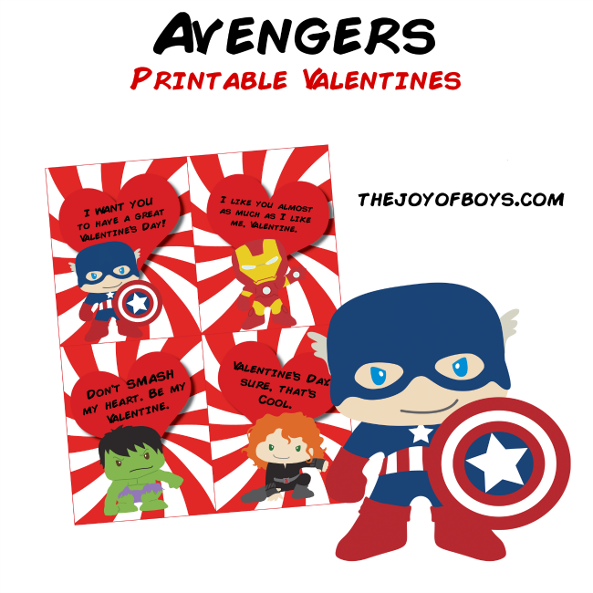 Avengers Valentines Free Printable Valentines For Kids