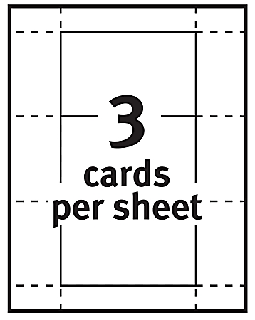 Avery Printable Index Cards With Sure Feed Technology 3 X 5 White 