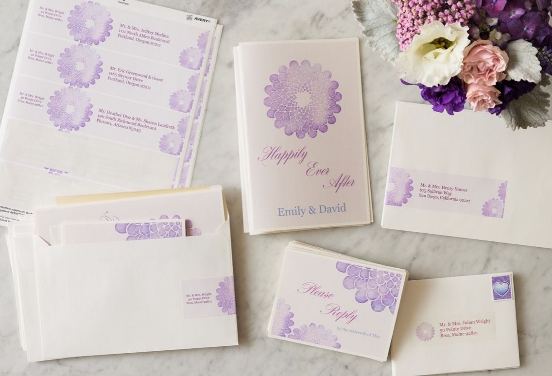 Avery Wedding Invitations Templates Printable Word Searches
