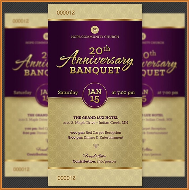 awards banquet invitation template