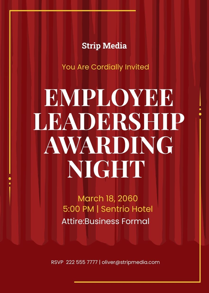 Awards Invitation In EPS Illustrator JPEG Word PSD PNG SVG
