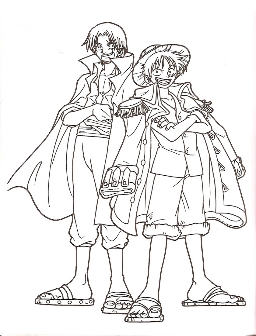 Awsome Luffy Coloring Page Anime Coloring Pages