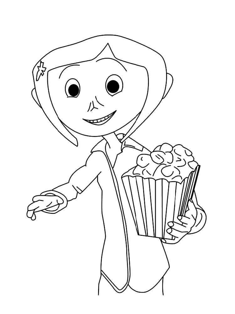 Coraline Coloring Page