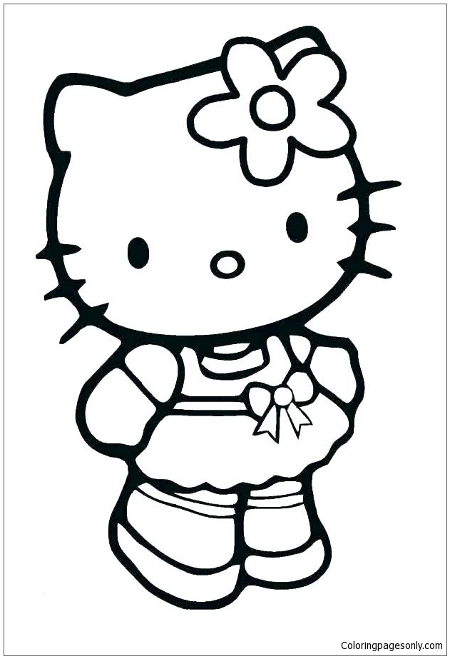 Baby Hello Kitty Cute Coloring Pages Cartoons Coloring Pages 