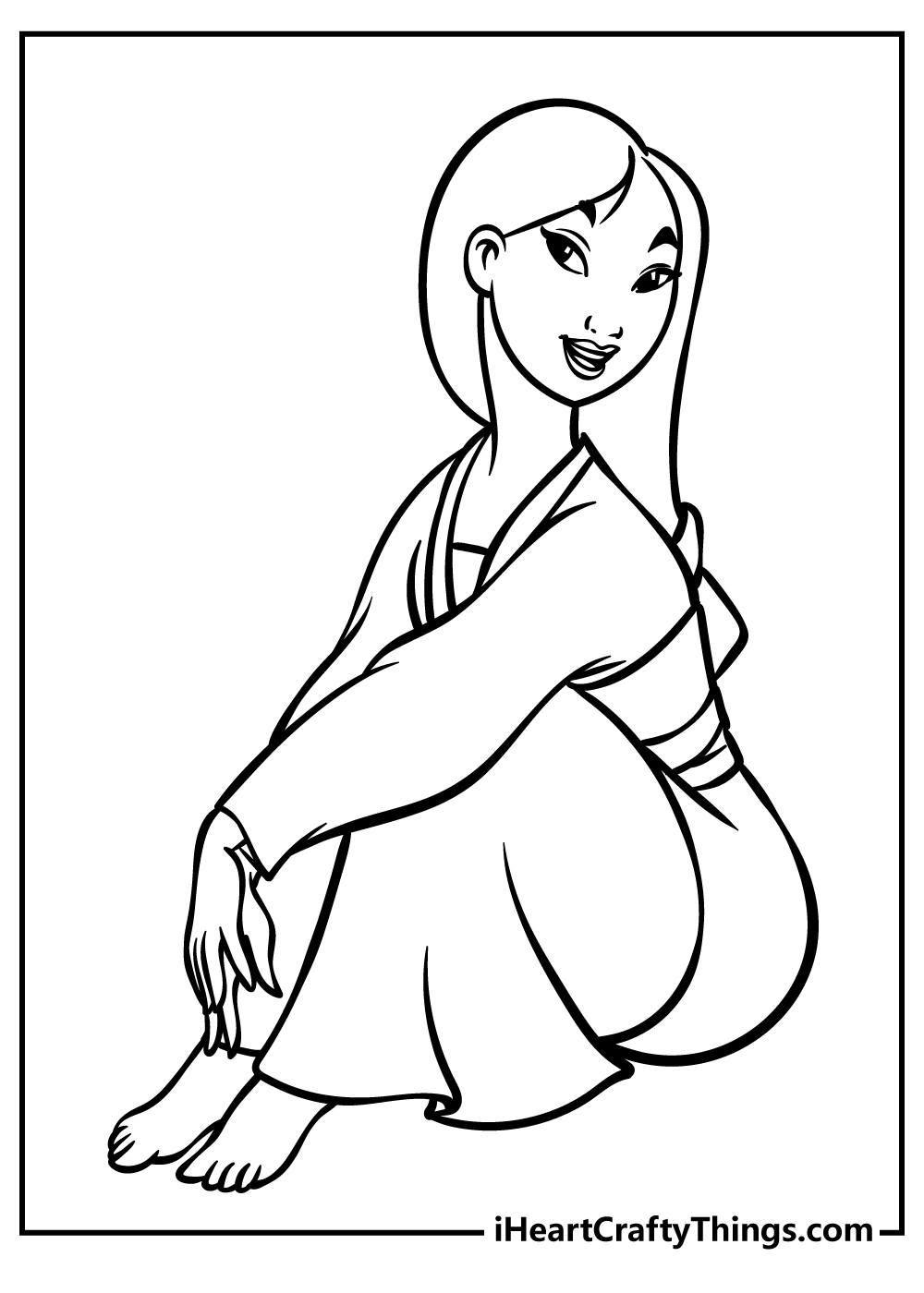 Mulan Coloring Page
