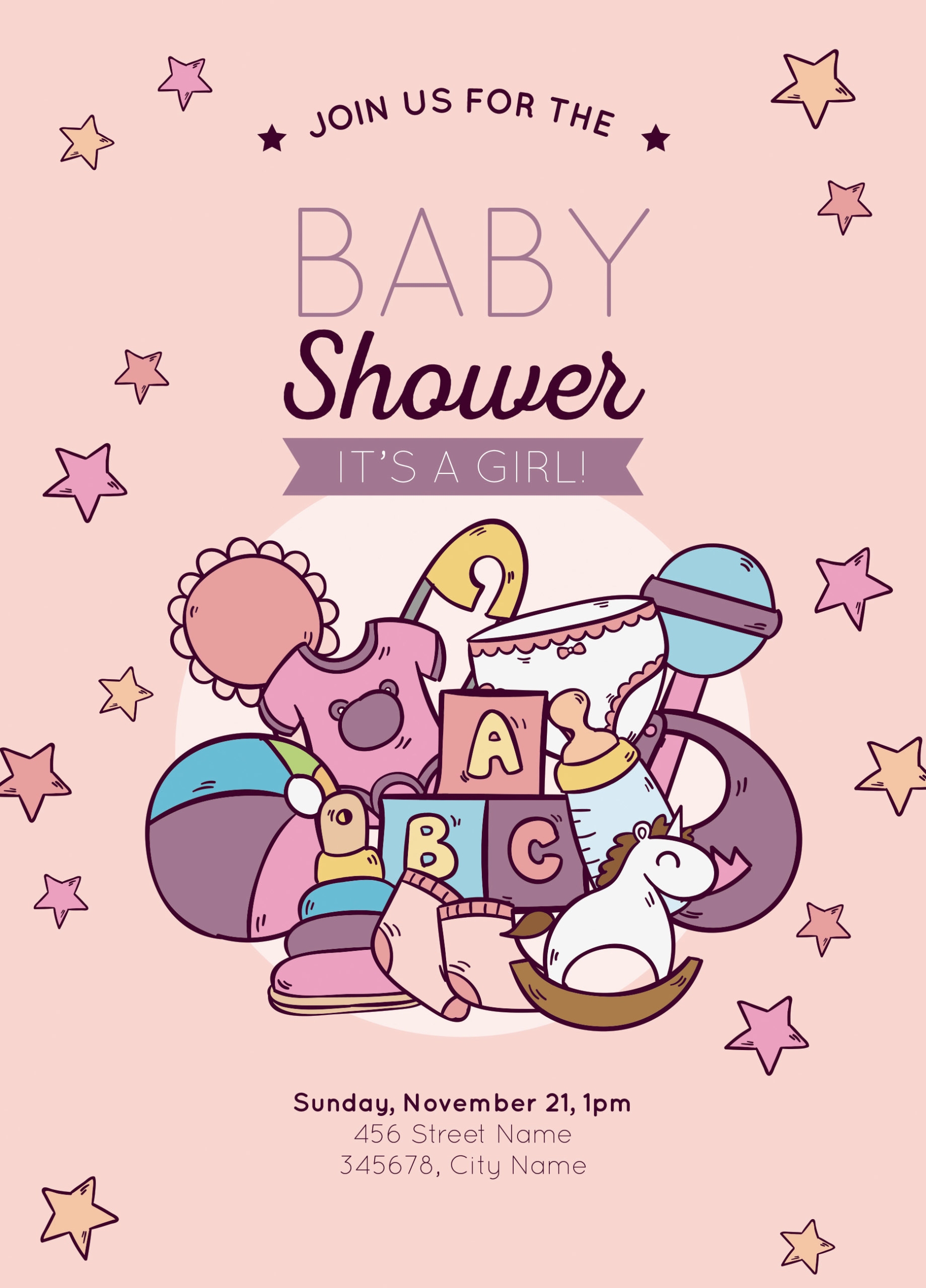 printable baby shower card