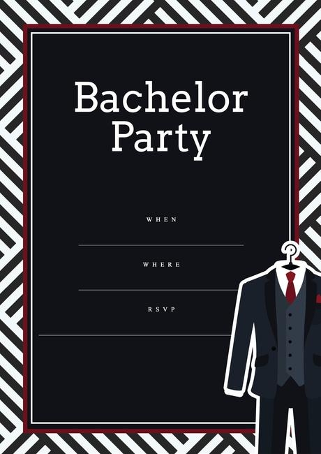 bachelor party invitation template
