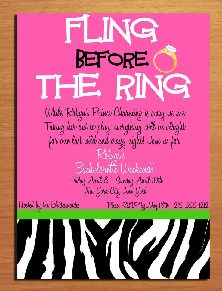 bachelorette party invitation template free
