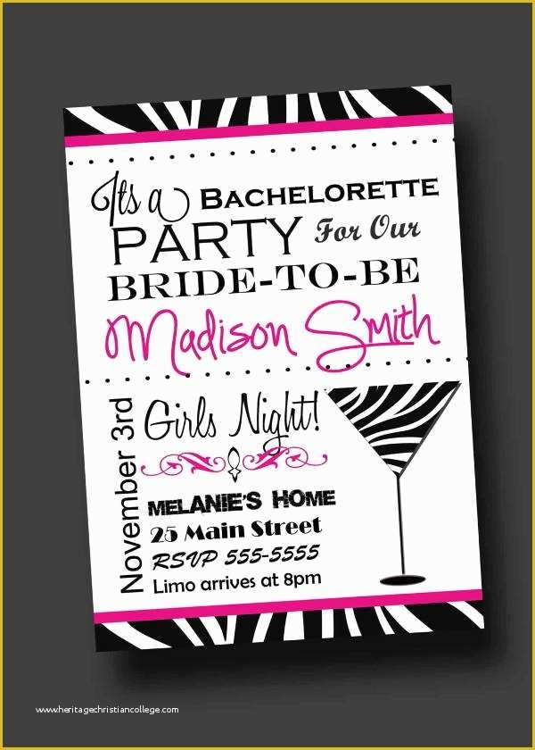 bachelorette party invitation templates free download