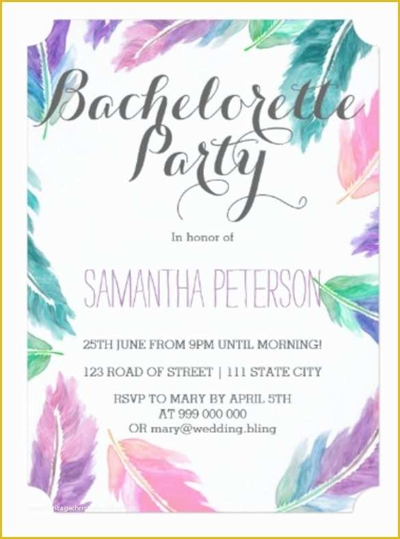 bachelorette party invitation templates free