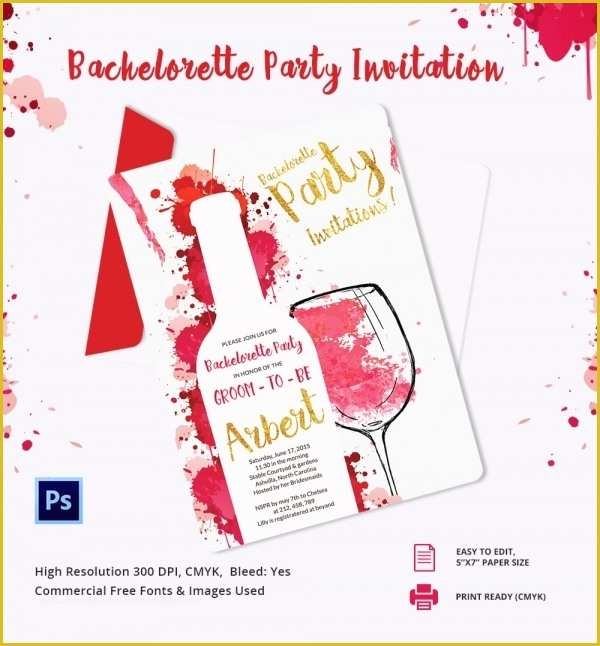 Bachelorette Party Invitation Templates Free Download Of 33 Party