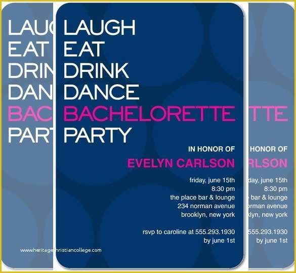 bachelorette invitation templates free download