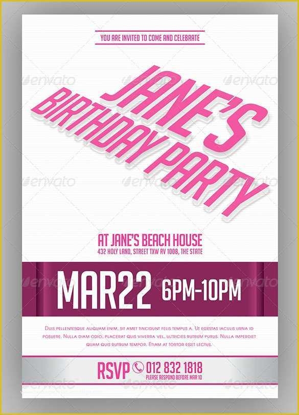 Bachelorette Party Invitation Templates Free Download Of 41 