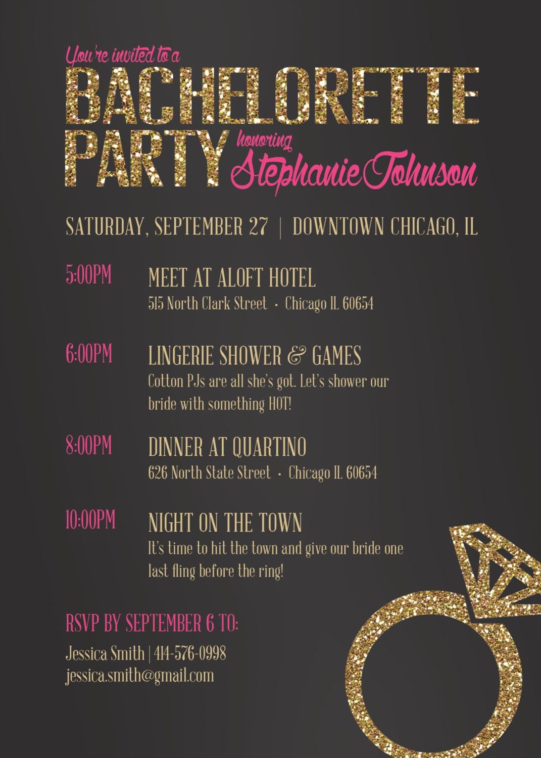 bachelorette party invite template free download
