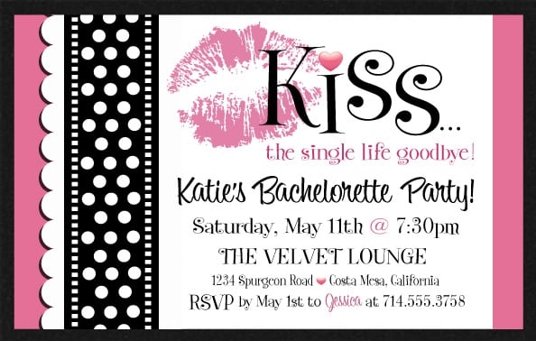 Bachelorette Party Invites Templates