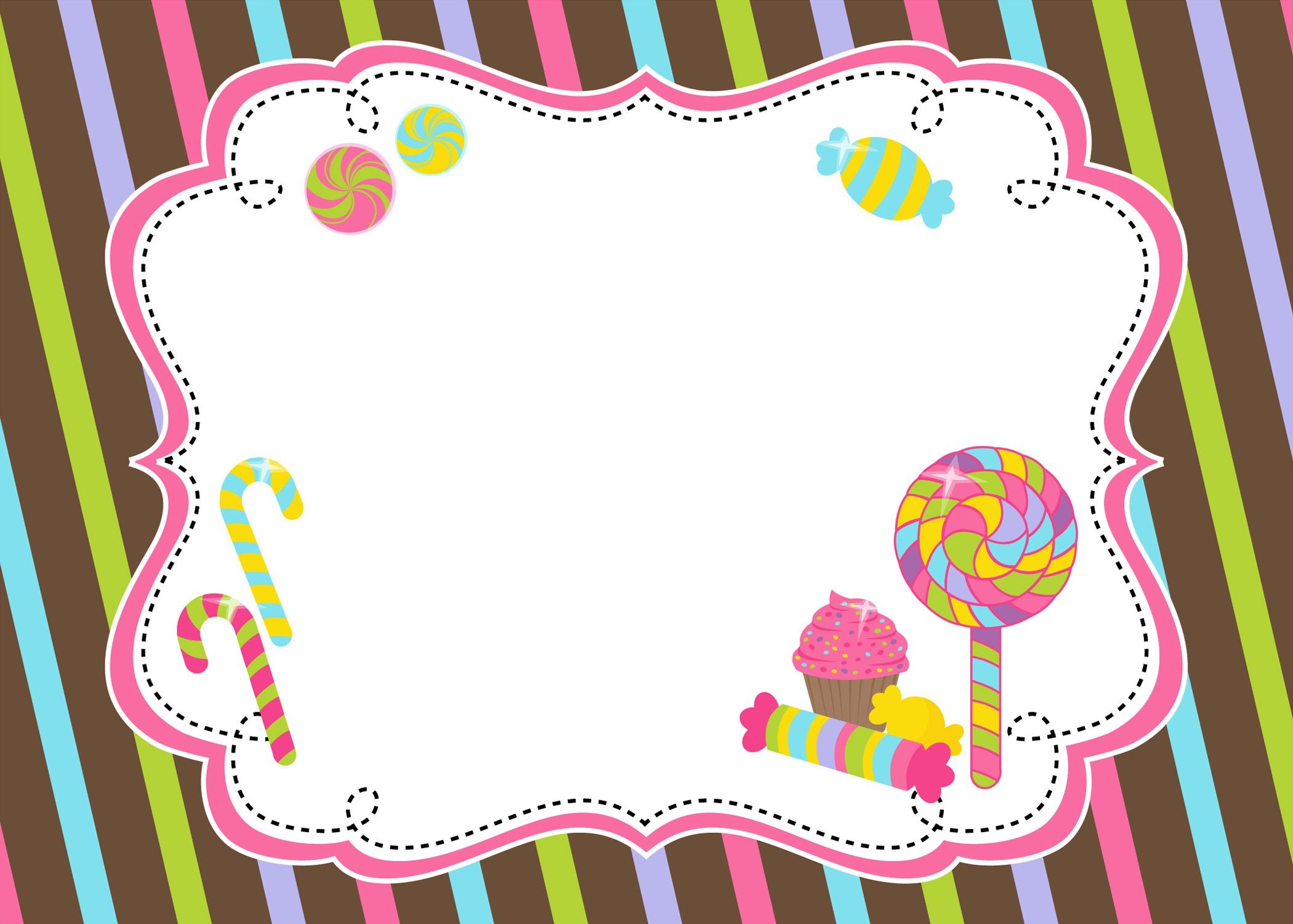 Background Candyland Theme Invitation Templates Dev onallcylinders
