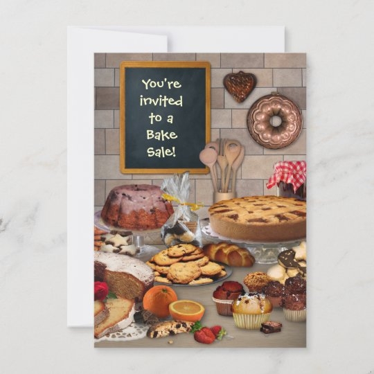 bake sale invitation template