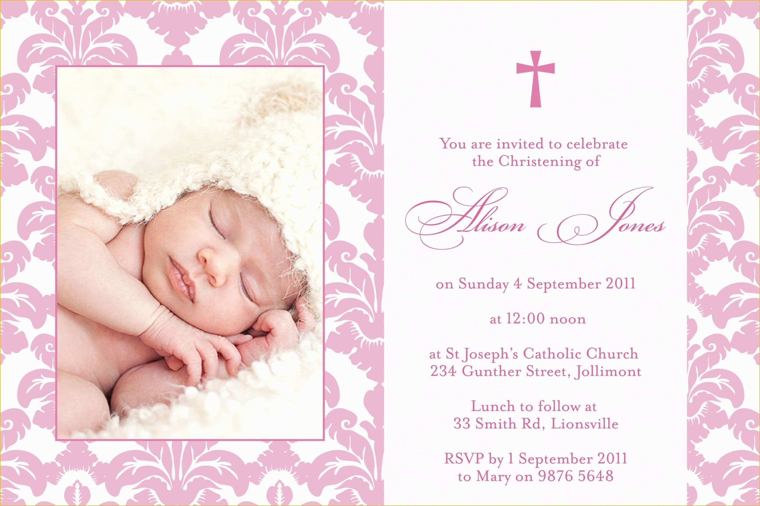 baptism invitation template in spanish