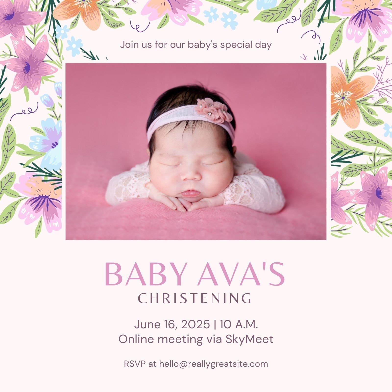 Baptism Invitation Card Template Cardtemplate my id