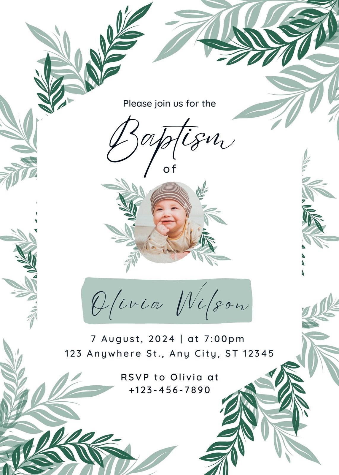 baptism invitation template pdf