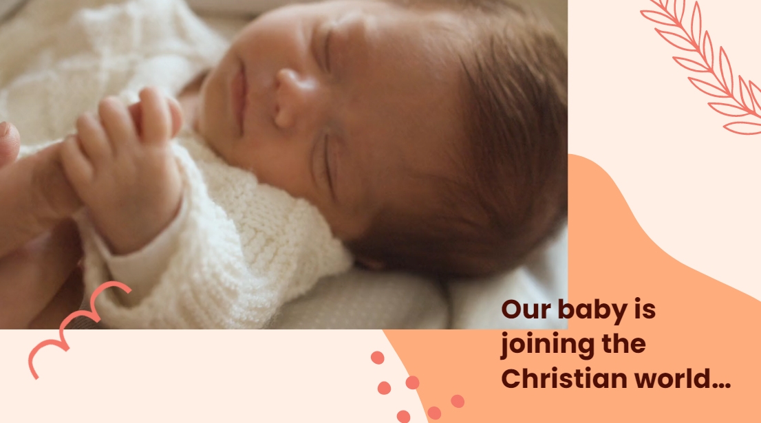 Baptism Invitation Video In Mp4 Download Template