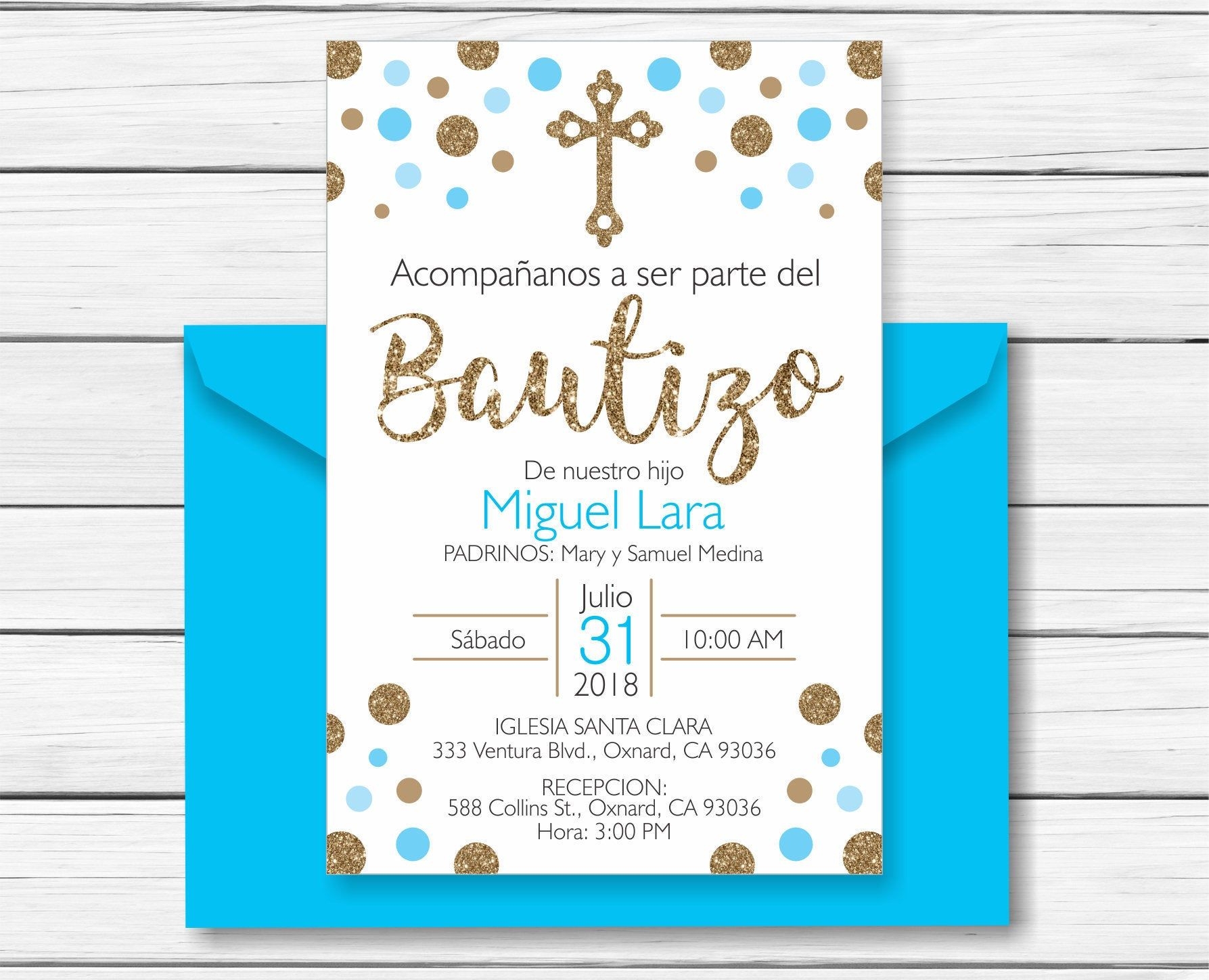 baptism invitations in spanish template