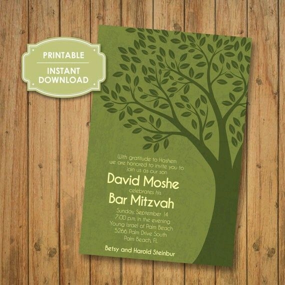 bar mitzvah invitations templates