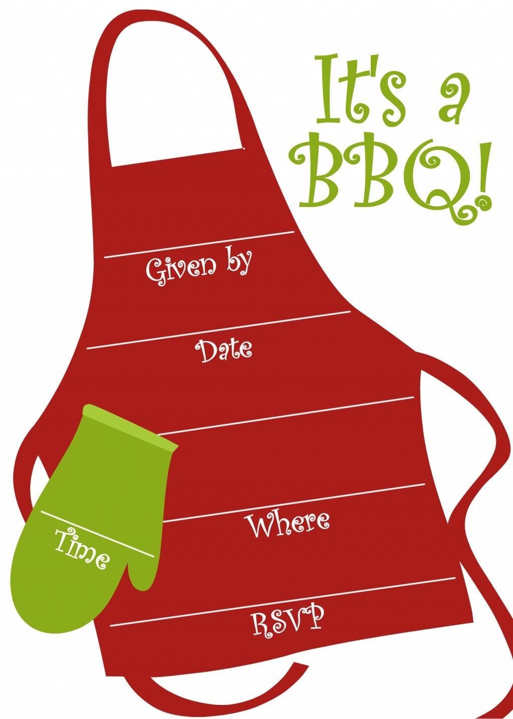 Barbecue Party Invitations Blank Bbq Invitation Template Printable
