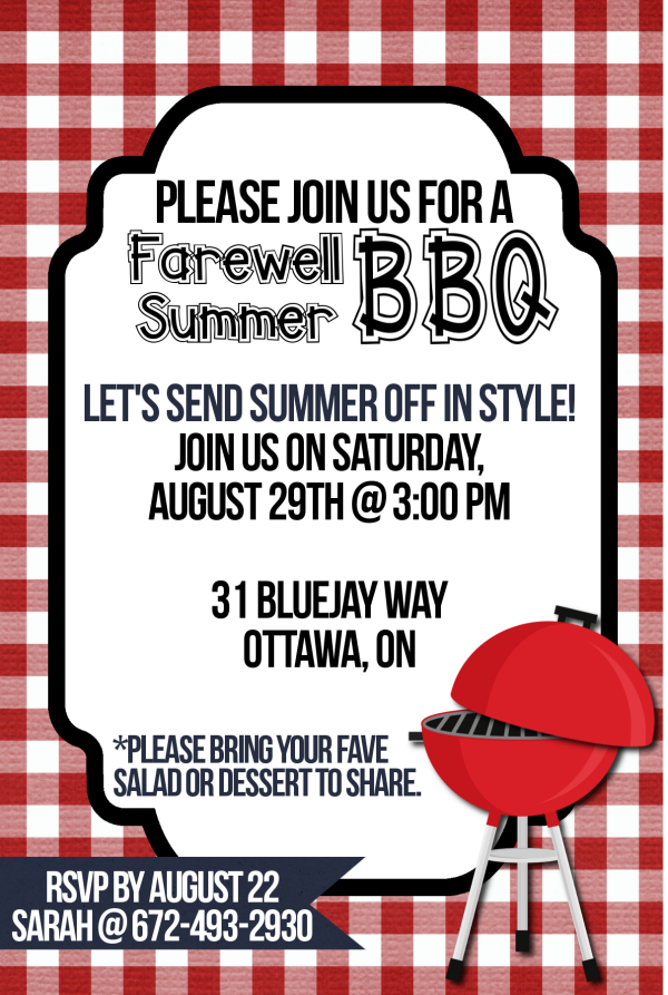 Barbecue Party Invitations Blank Bbq Invitation Template Printable 