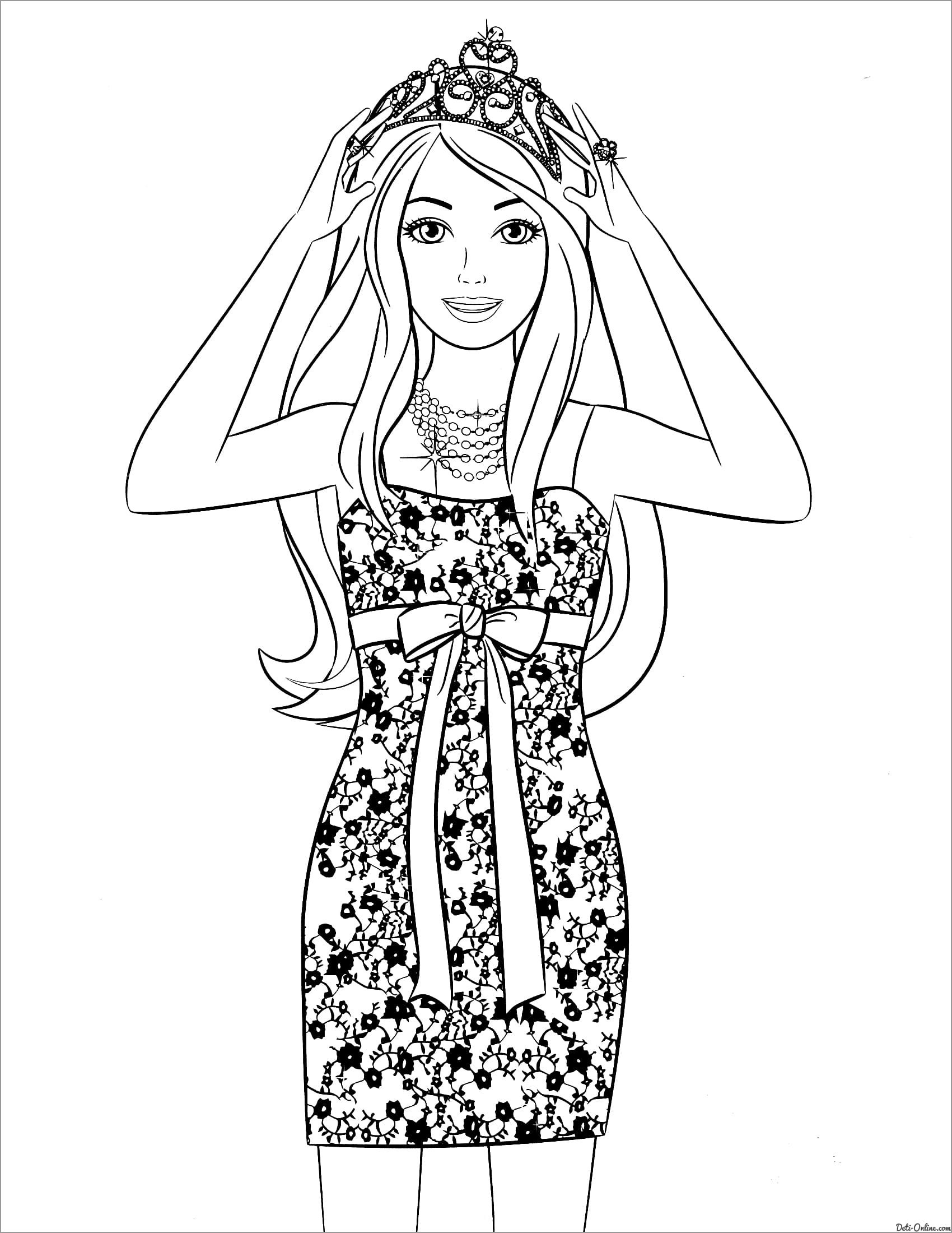 Barbie Coloring Page