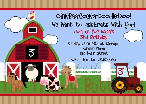 Barnyard Birthday Invitations Ideas Bagvania FREE Printable 