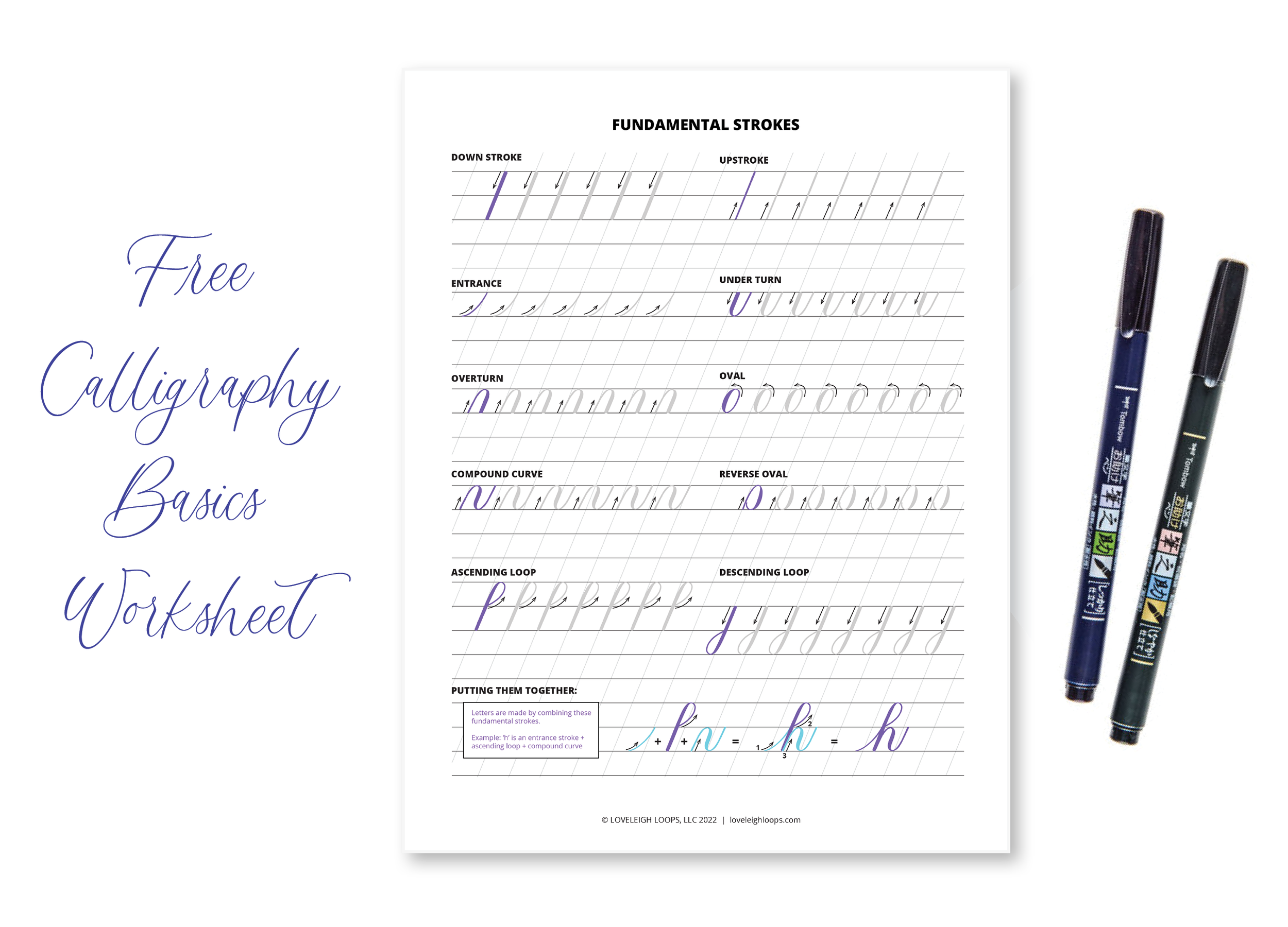 Basic Strokes Worksheet Loveleigh Loops Worksheets Library