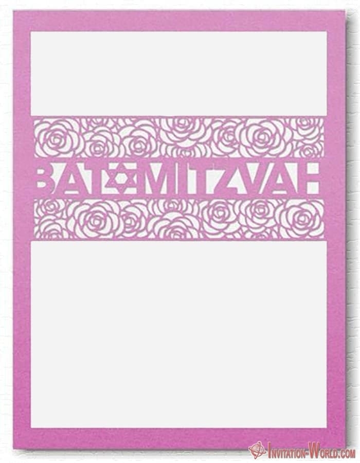 Bat Mitzvah Free Template Invitation World