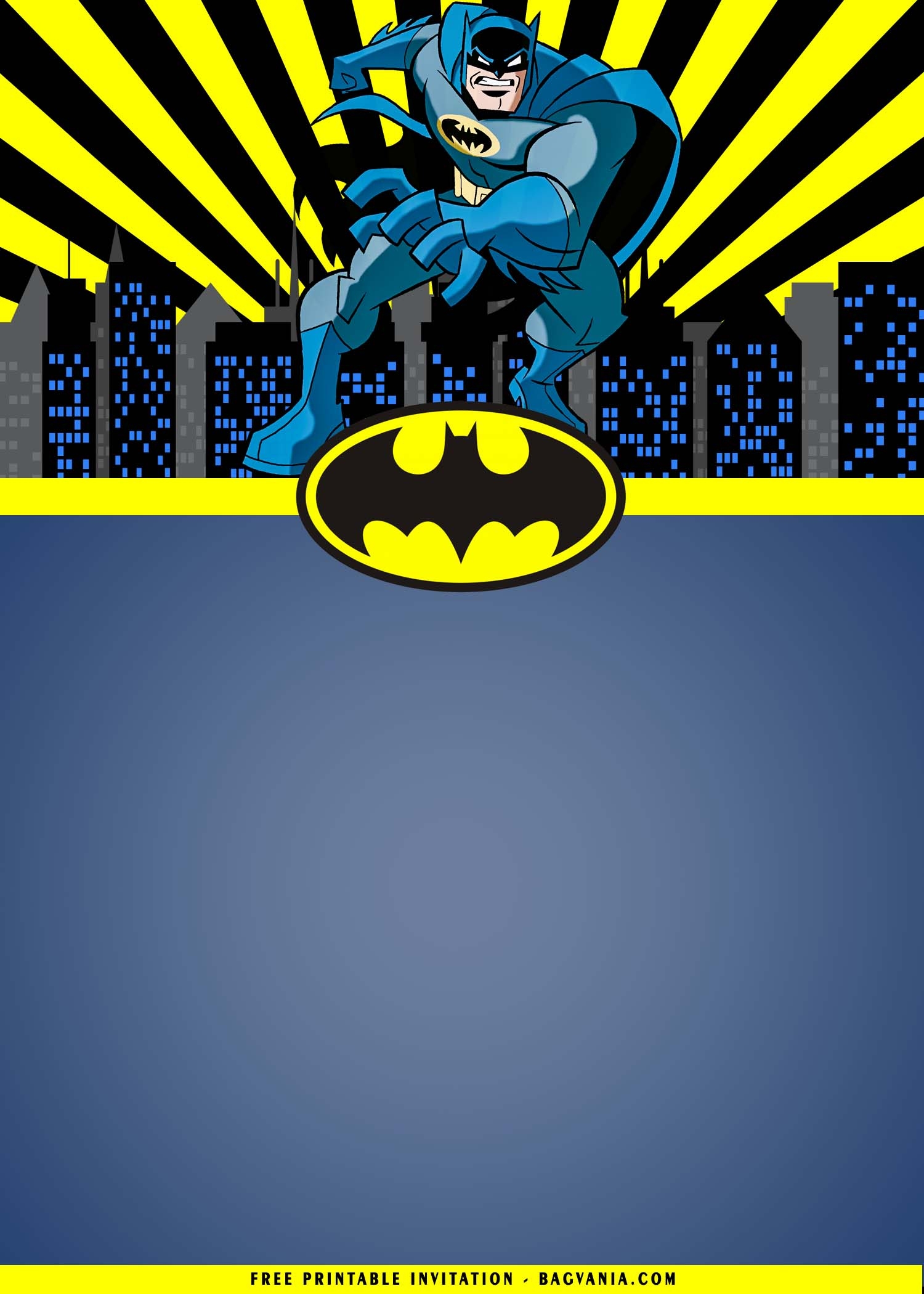 Batman Birthday Card Template Card Template