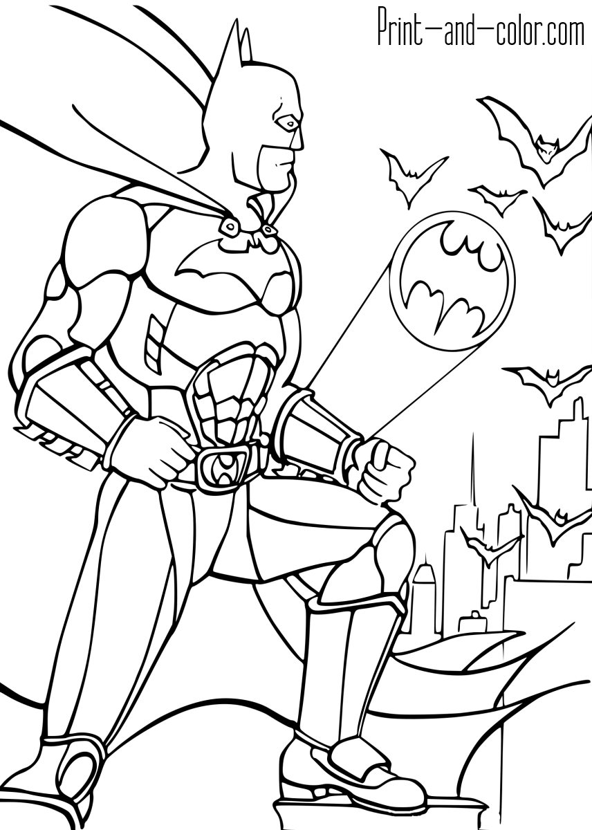 Batman Coloring Pages Print And Color