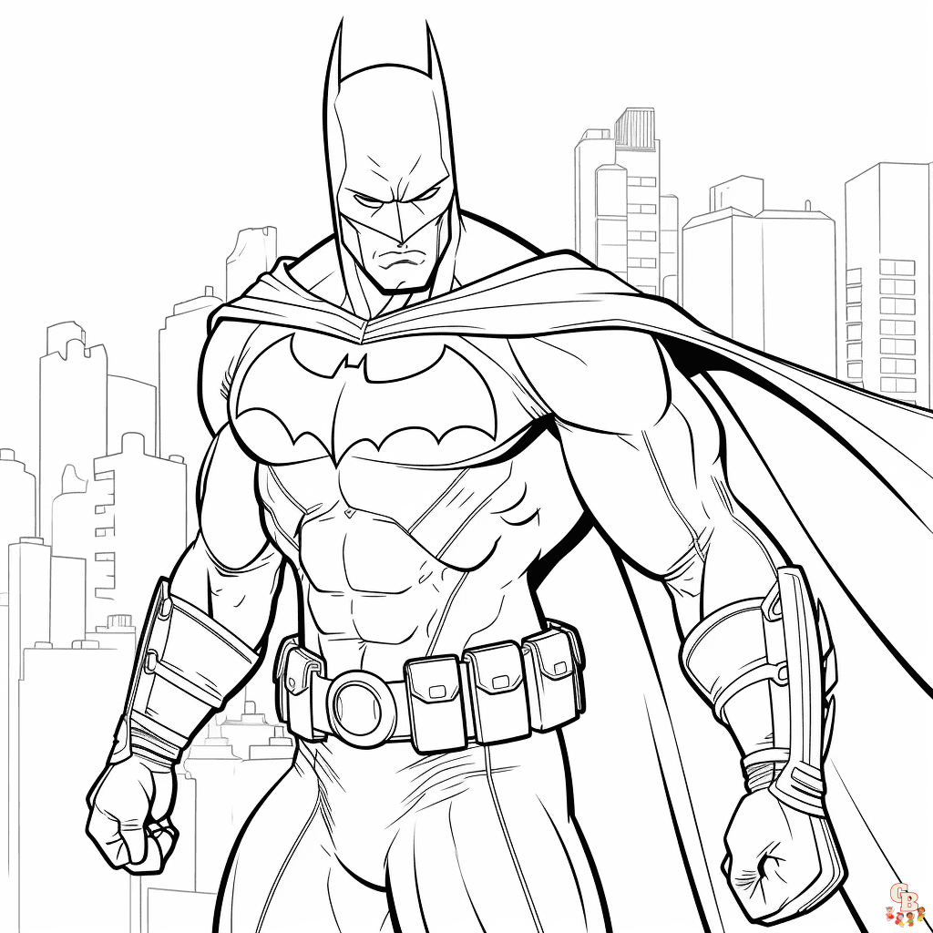 Batman Face Coloring Pages