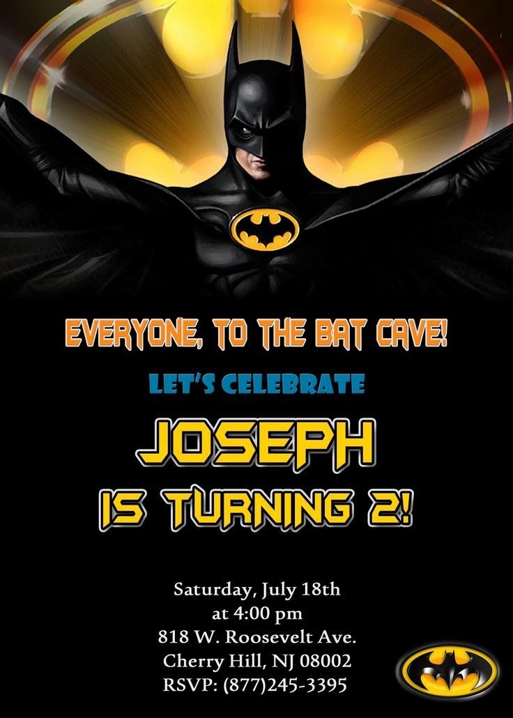 batman party invitation template